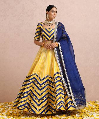 Ink Blue Lehenga 3