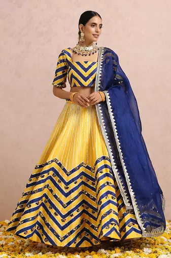Ink Blue Lehenga