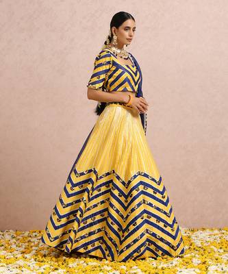 Ink Blue Lehenga 4