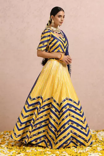 Ink Blue Lehenga