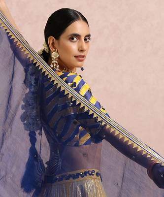 Ink Blue Lehenga 7