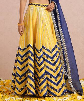 Ink Blue Lehenga 8