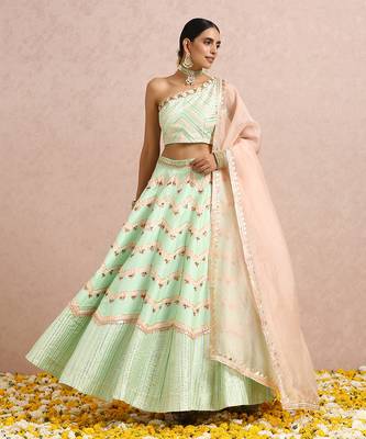 Mint Green Lehenga  1