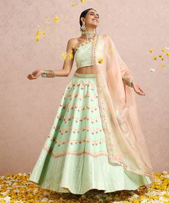 Mint Green Lehenga  4