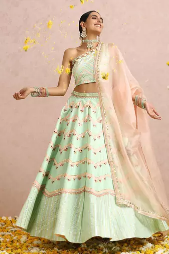 Mint Green Lehenga 