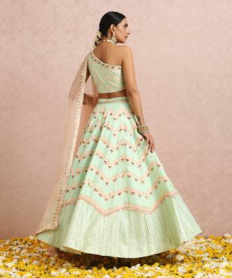 Mint Green Lehenga  7