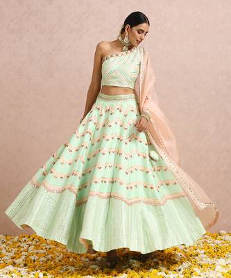 Mint Green Lehenga  8