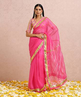 Fuschia Saree 1