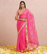 Fuschia Saree