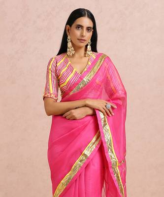 Fuschia Saree 5