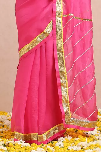 Fuschia Saree