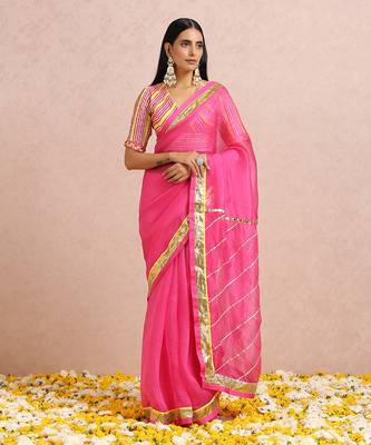 Fuschia Saree 9