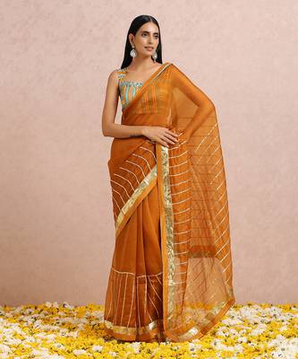Rust Saree 1