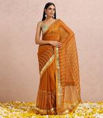 Rust Saree