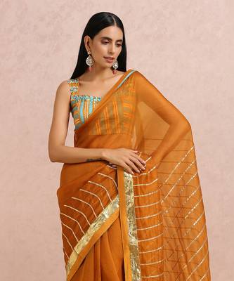 Rust Saree 3