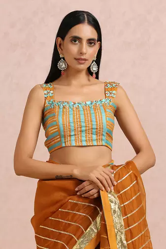 Rust Saree