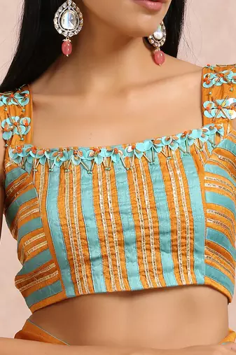 Rust Saree