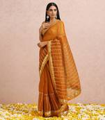 Rust Saree Sleeves Blouse