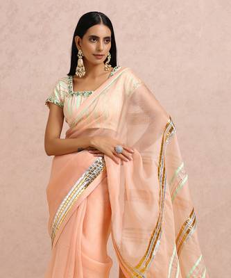 Peach Saree 2