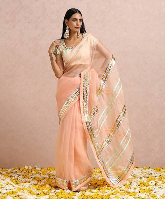 Peach Saree 3