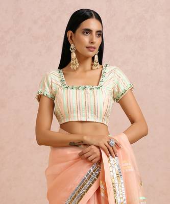 Peach Saree 5