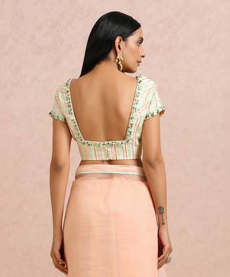 Peach Saree 6