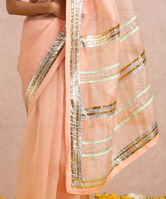 Peach Saree 7
