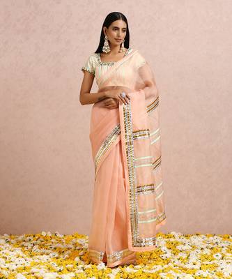 Peach Saree 9