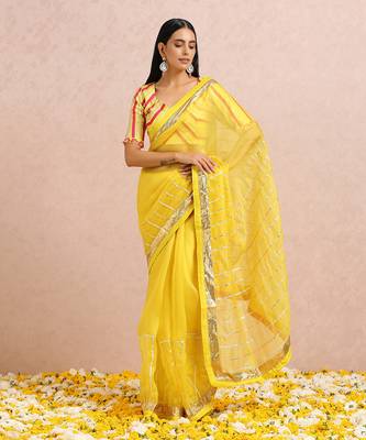 Lime Saree 1