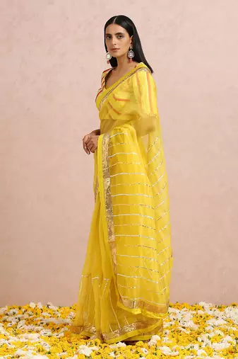 Lime Saree
