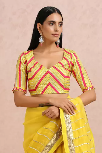 Lime Saree
