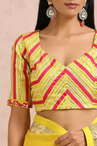 Lime Saree