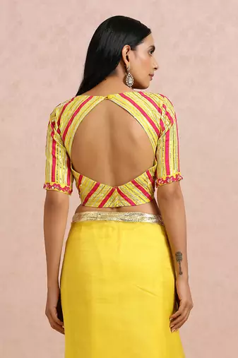 Lime Saree