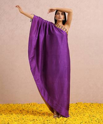 Plum One Shoulder Tunic 1
