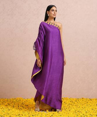 Plum One Shoulder Tunic 2