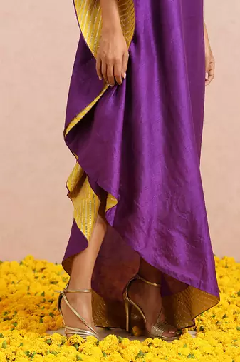 Plum One Shoulder Tunic