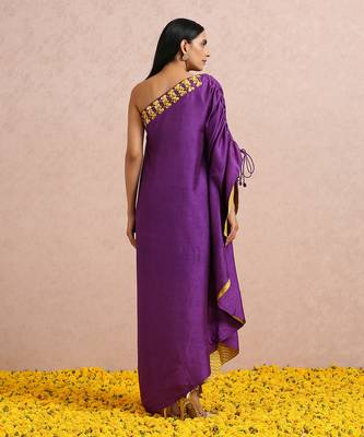 Plum One Shoulder Tunic 8