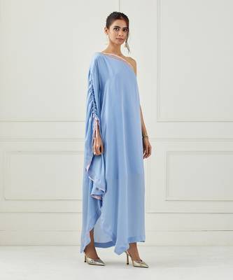 Moon Blue One Shoulder Dress 6