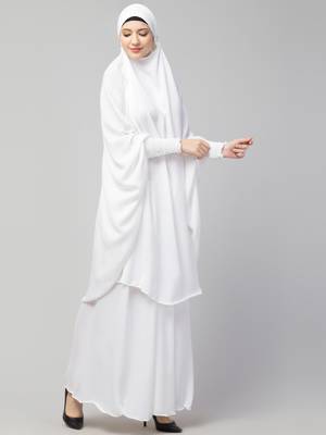 Nazneen Two pcs Khimer & Skirt Ready to wear Instant Hijab cum Naqab Set 3