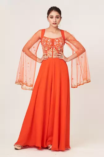 Orange Carina Jumpsuit