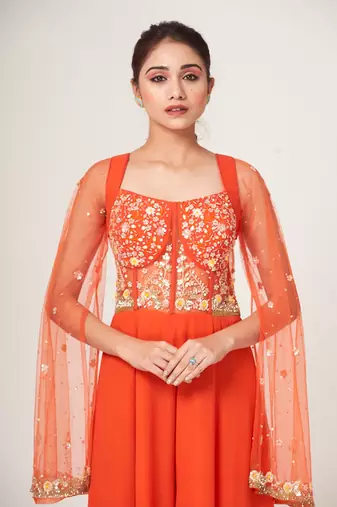 Orange Carina Jumpsuit