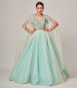 Ice Blue Elvina Gown