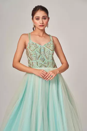 Ice Blue Elvina Gown