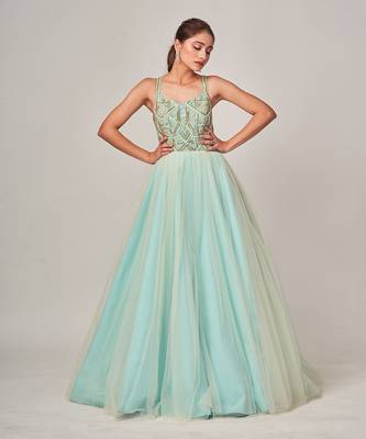 Ice Blue Elvina Gown 3