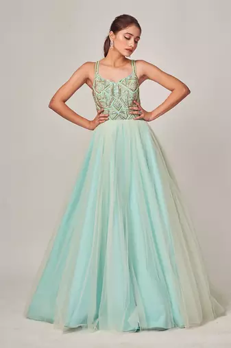 Ice Blue Elvina Gown