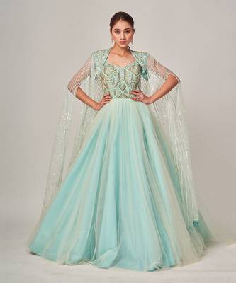 Ice Blue Elvina Gown 4