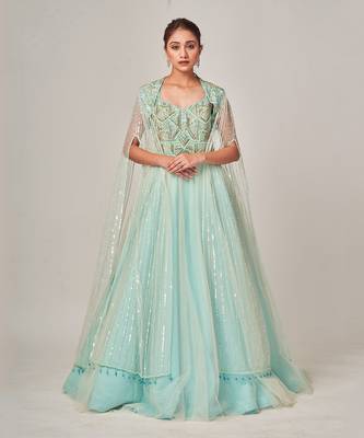 Ice Blue Elvina Gown 5