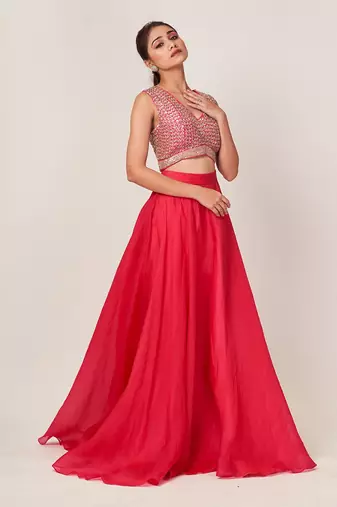 Hot Pink Mia Lehenga Set