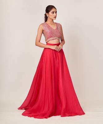 Hot Pink Mia Lehenga Set 3