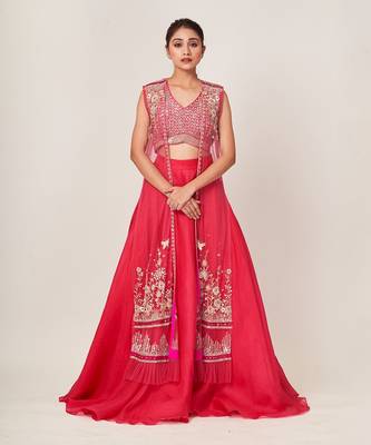 Hot Pink Mia Lehenga Set 1